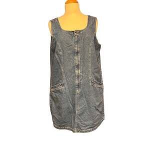 St. John's Bay Vintage Denim Jumper Dress Women’s XL